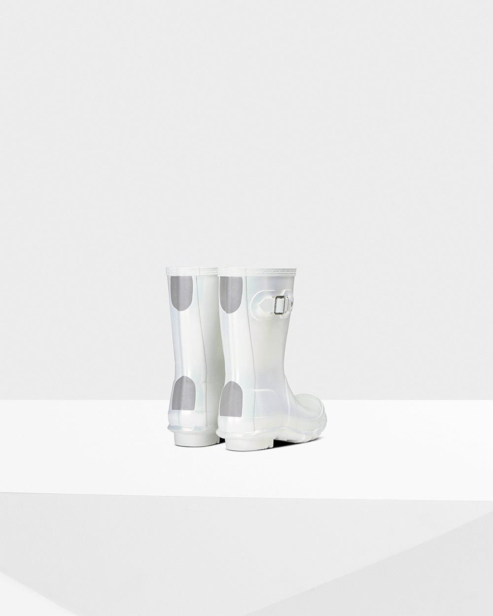 Kids Hunter Rain Boots Silver - Original Little Nebula - 0243567-LM